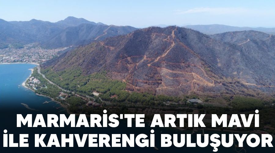 Marmaris'te art�k mavi ile kahverengi bulu�uyor