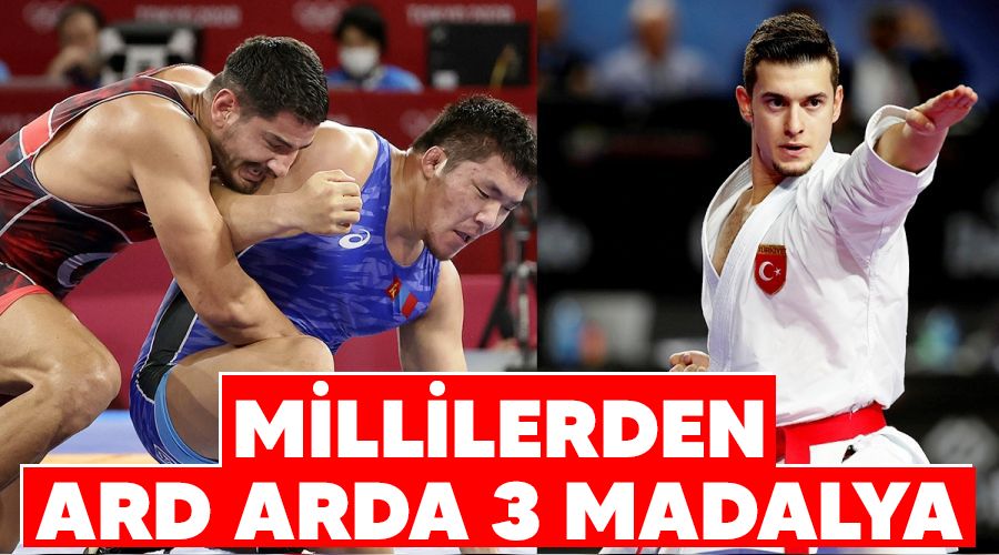 Millilerden ard arda 3 madalya