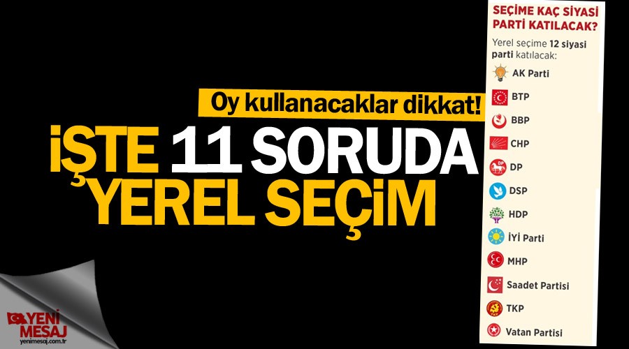 Oy kullanacaklar dikkat! 