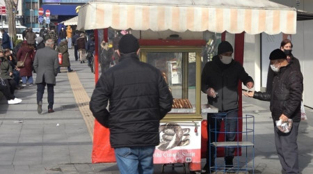 Soğuk havada ekmek mücadelesi