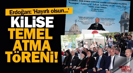 Süryani kilisesinin temeli törenle atıldı