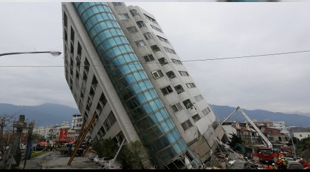 Tayvan'da deprem meydana geldi