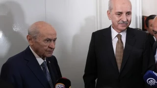 TBMM Ba�kan� Kurtulmu�, Bah�eli'yi ziyaret etti