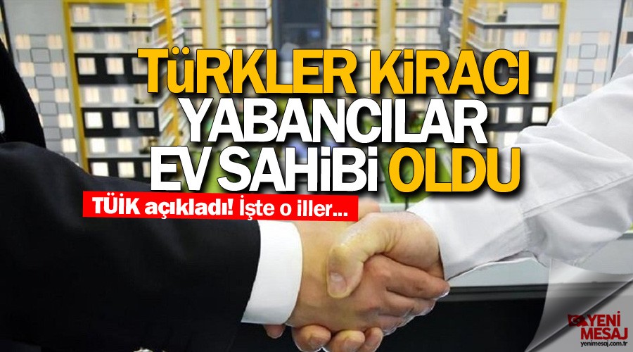TÜİK açıkladı! Konut satışları geriledi