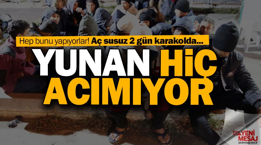 Yunanistan sığınmacılara acımıyor