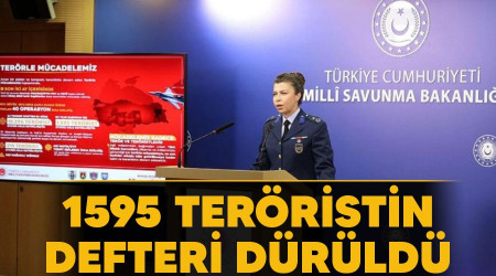 1595 teröristin defteri dürüldü