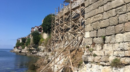 Amasra Kalesi’nde onarım çalışmaları başladı