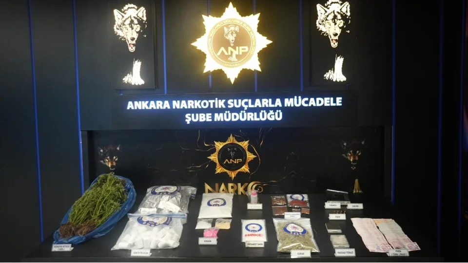 Ankara'da narkotik operasyonunda 28 tutuklama