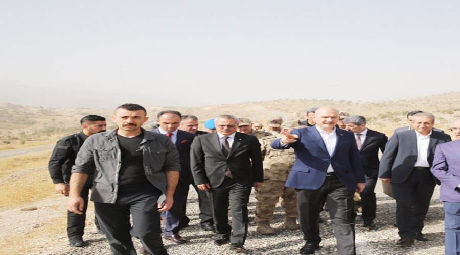 Bakan Soylu 8 şehit verdiğimiz bölgede incelemede bulundu