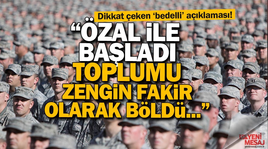 Bedelli askerlik çözüm değil!