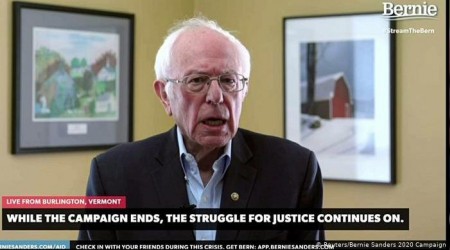 Bernie Sanders havlu att