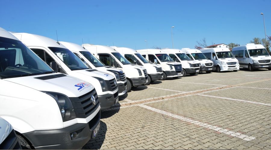 Bursa'da servis plakalar sata karld