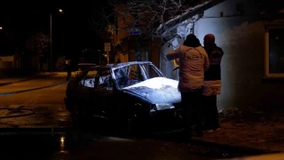 Edirne'deki kazada arataki 4 kii yanarak can verdi