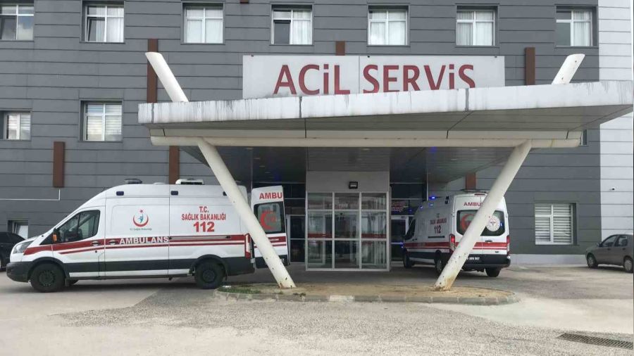 Elektrik çarpan işçi hastaneye kaldırıldı