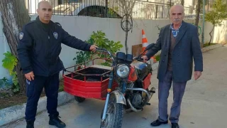 Gaziantep'te 22 yıl önce çalınan motosiklet bulundu