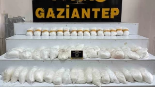 Gaziantep'te 58 kilo metamfetamin ele geirildi