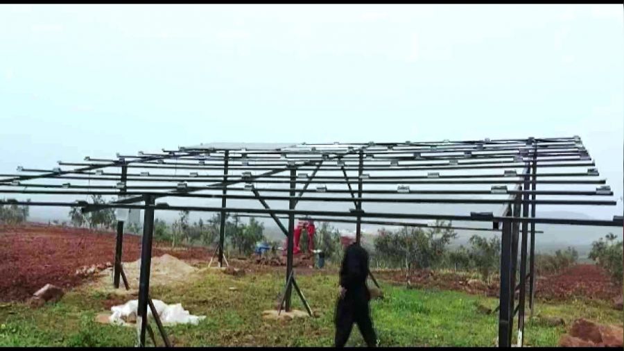 Hatay'da iftinin gne panelleri alnd