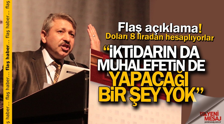 "�ktidar�n da muhalefetin de yapaca�� bir �ey yok"