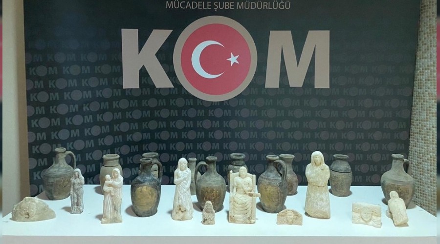 Krkkale'de tarihi insan figrl heykeller ele geirildi