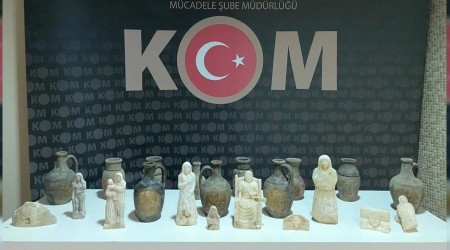 Krkkale'de tarihi insan figrl heykeller ele geirildi