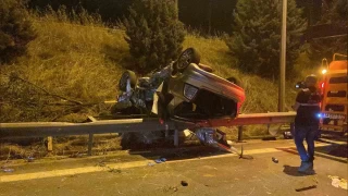 Kocali'nde devrilen otomobilde 3 kişi hayatını kaybetti