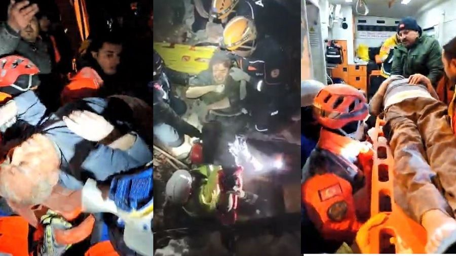 Malatya'da 42 saat sonra enkaz altından yaşlı çift çıkartıldı