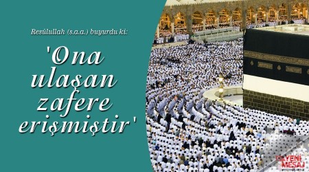 'Ona ulaşan zafere erişmiştir'