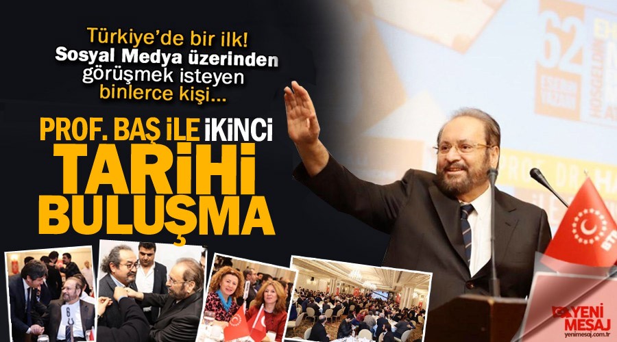 Prof. Dr. Haydar Baş sevenleri ile buluşuyor