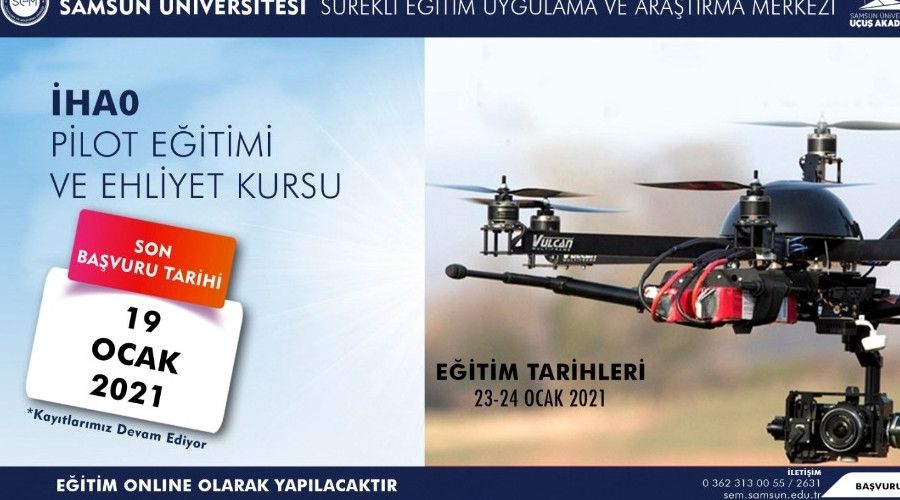 SAMÜ'de İHA eğitimleri başlıyor