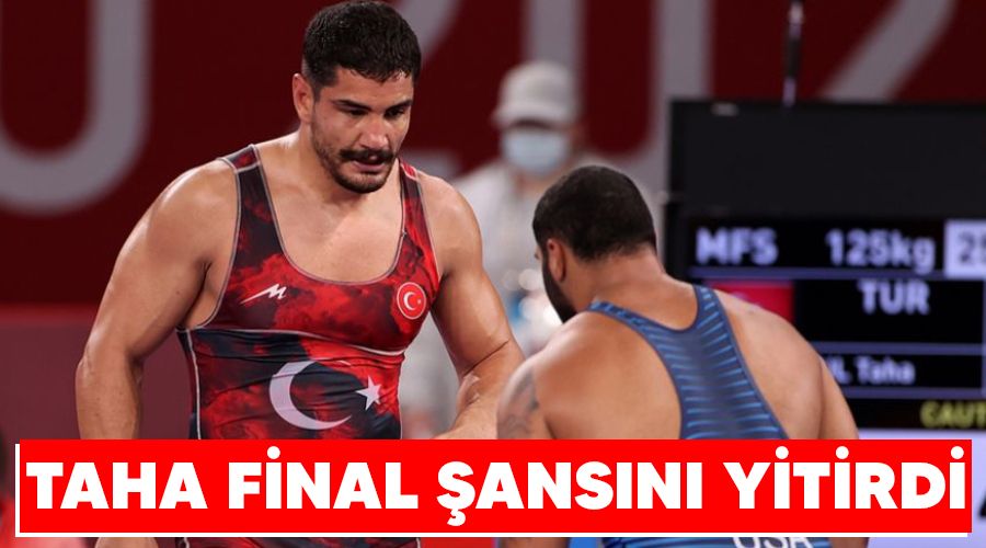 Taha final �ans�n� yitirdi