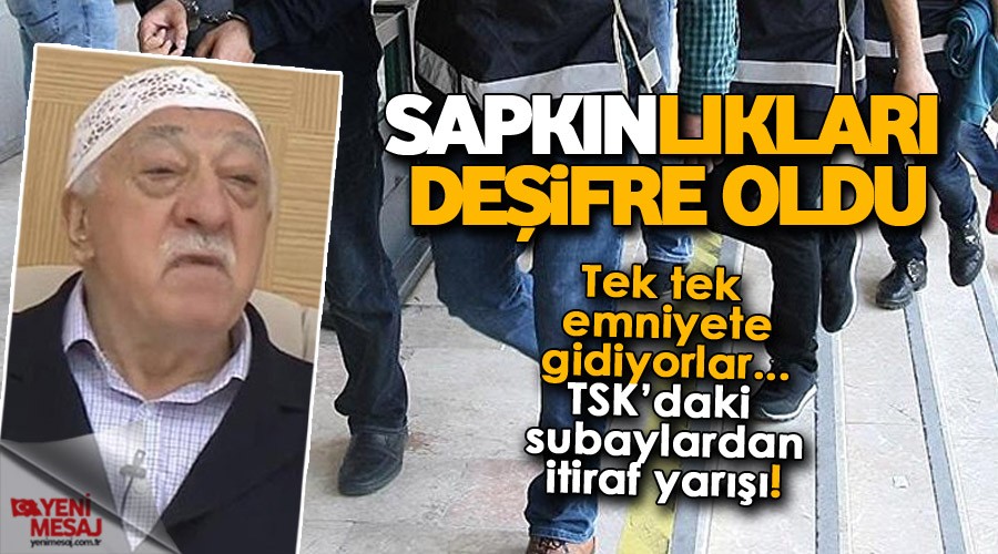 TSK'daki subaylardan itiraf yarışı!
