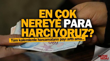 Vatandaş en çok nereye para harcıyor?