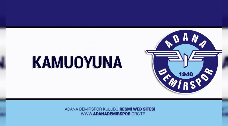 Adana Demirspor'da ayrılık