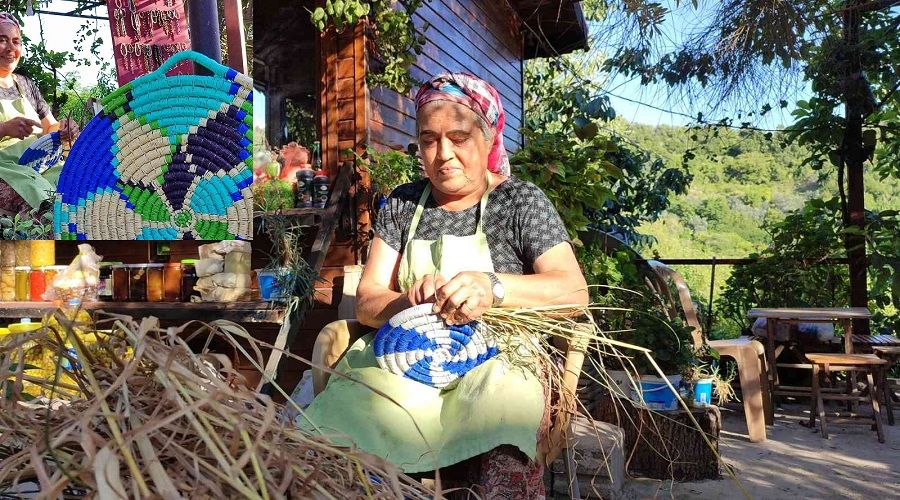 Aile ge�imini bu�day sap�ndan sa�l�yor