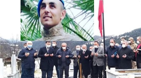 Artvin çığ şehidini unutmadı