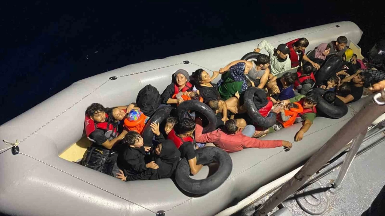 Ayvacık açıklarında 31 kaçak göçmen daha yakalandı