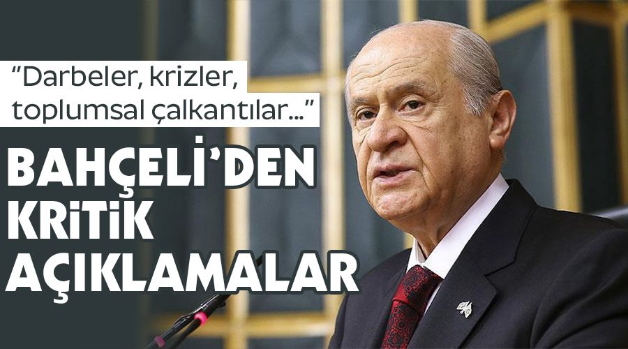 Bah�eli'den kritik a��klamalar