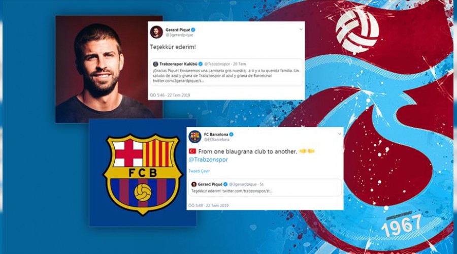 Barcelona'dan Trabzon'a teşekkür