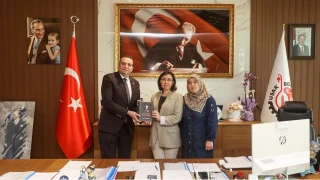 BTP U�ak �l Ba�kanl���ndan Belediye Ba�kan� �zkan�a ziyaret