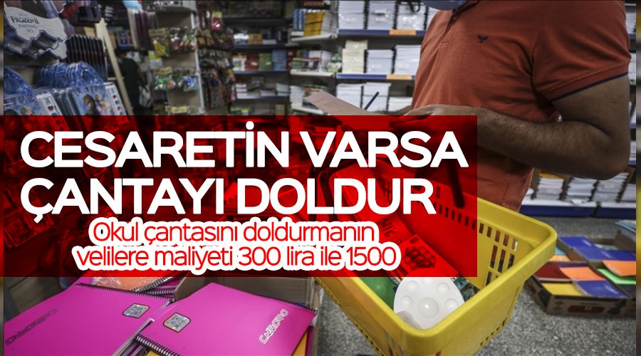 Cesaretin varsa çantayı doldur!