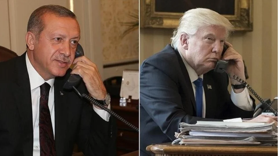 Cumhurba�kan� Erdo�an'dan, Trump'a �ifa telefonu