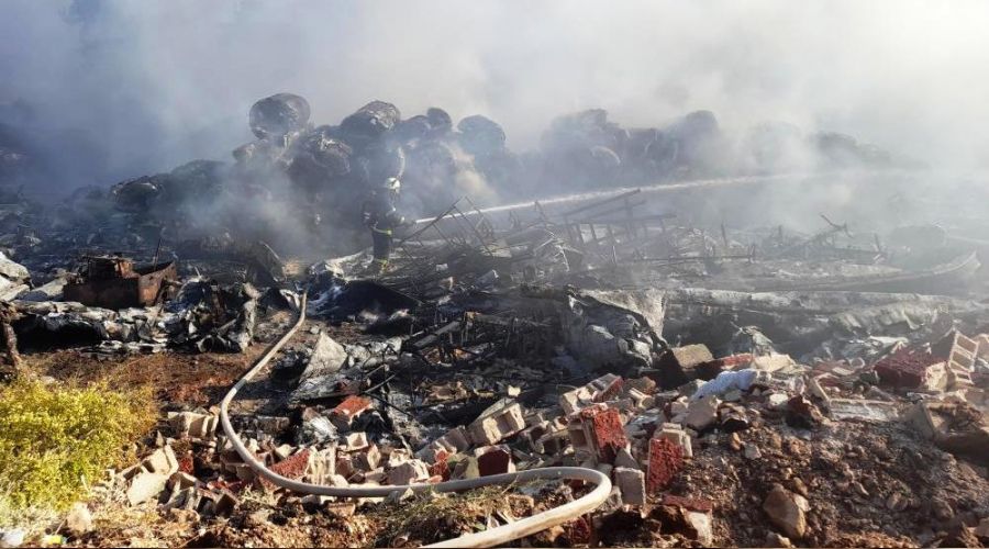Gaziantep'te çıkan dev yangın kontrol altına alındı