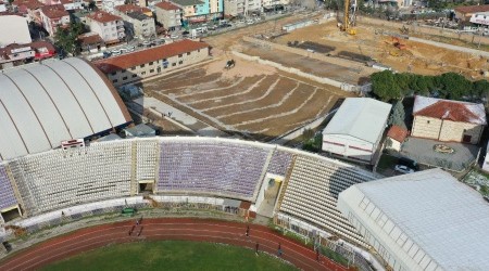 Gebze'nin yeni futbol sahas ekillenmeye baland