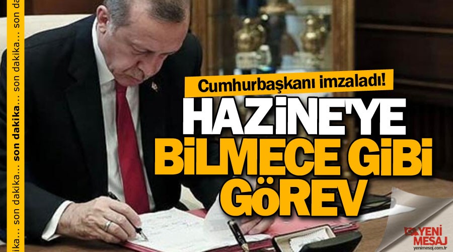 Hazine'ye bilmece gibi görev