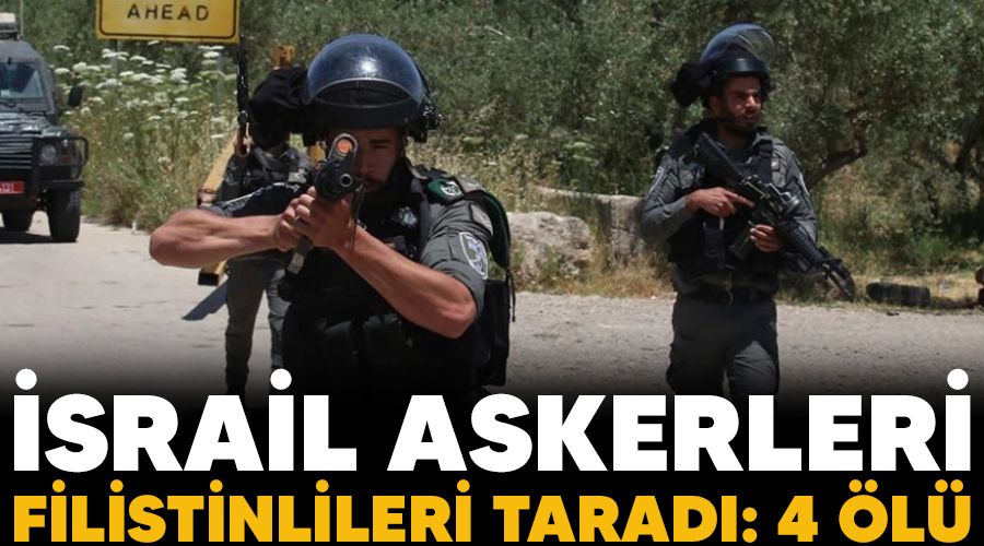 �srail askerleri Filistinlileri tarad�: 4 �l�