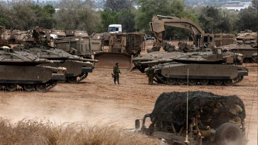 �srail Gazze s�n�r�na tank ve z�rhl� ara� sevkiyat�n� art�rd�