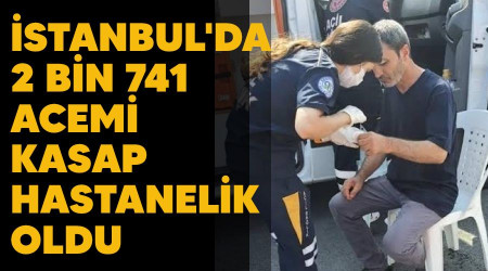 stanbul'da 2 bin 741 acemi kasap hastanelik oldu