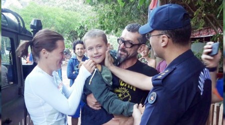 Kaybolan çocuk drone ile bulundu