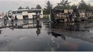 Kayseri'deki kazada faciadan dönüldü