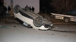 Konya'da iki otomobil çarpıştı: 3 yaralı